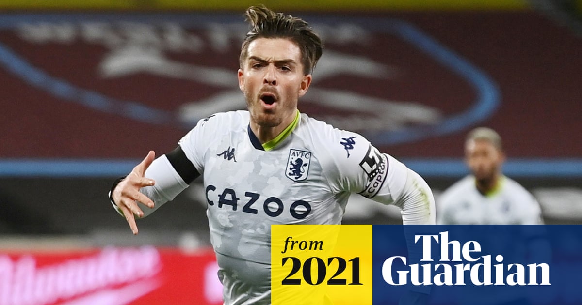 guardian_sport's tweet card. Jack Grealish is close to joining Manchester City on a five-year contract, with talks between the clubs at their final stages
