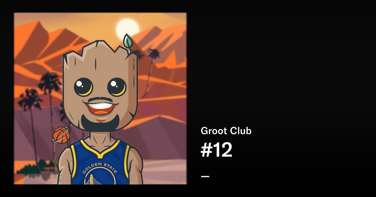 northDacoder's tweet card. Groot Club is a derivative collection from Celebrity and Groot. This cross-world collection takes inspiration from artistic concepts in both collections to produce a stunning hybrid art set. Owning a...