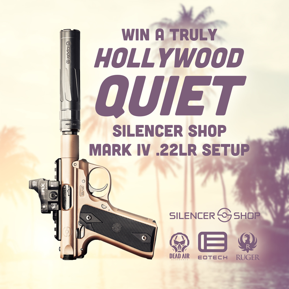 ScouterRob65's tweet card. Win a truly Hollywood Quiet Setup, NO purchase necessary to participate or win!Enter for a chance to win a Hollywood-quiet, suppressor-ready Silencer Shop Mark IV .22LR rig — perfect for collectors,...