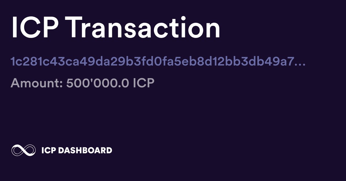 icp_whale_alert's tweet card. Internet Computer Protocol (ICP) utility token transaction, containing information about the transfer, minting, or burning of ICP tokens.