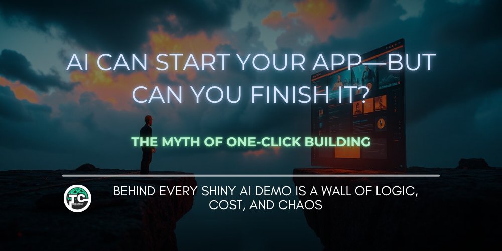 TechscribeCntrl's tweet card. The myth of effortless development, and what it really takes to ship