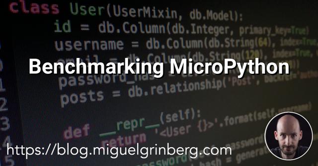 miguelgrinberg's tweet card. In the Q&A session following my EuroPython 2025 presentation about the Microdot web framework, a member of the audience asked me what the performance of MicroPython running on a microcontroller…
