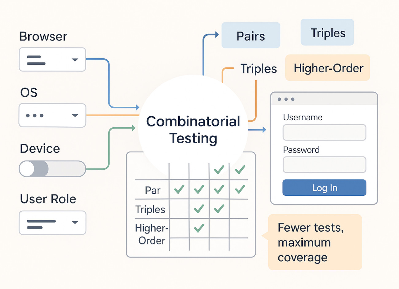 testrigor's tweet card. Discover what combinatorial testing is and how it helps you efficiently cover complex interactions between multiple software parameters. Learn more!
