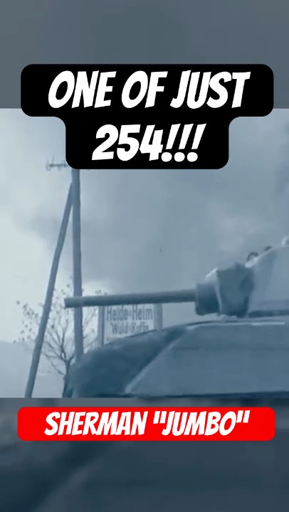 ScaleWarMachine's tweet card. SPOTTED! THE RAREST SHERMAN TANK IN WORLD WAR TWO? M4A3E2 "JUMBO"