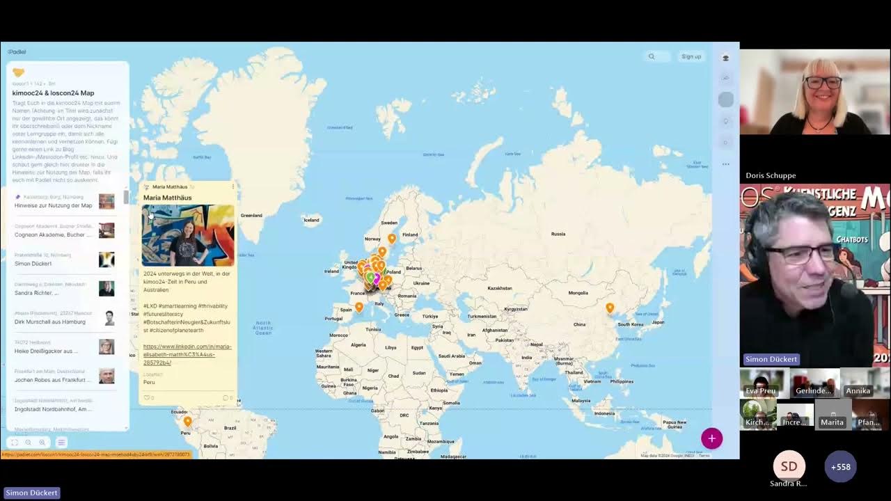 DoSchu's tweet card. kimooc24 Livesession Woche 1