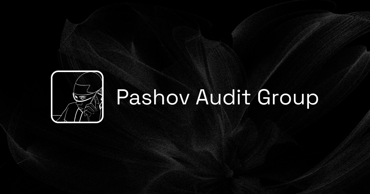 PashovAuditGrp's tweet card. Smart contract security company with 150+ audits, uncovering 1000+ Critical, High & Medium severity Vulnerabilities. Trusted by 8 & 9 figure TVL (Total Value Locked) protocols.