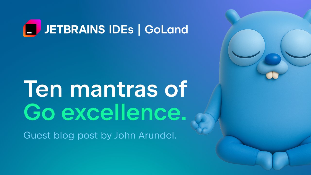 rseroter's tweet card. What makes Go developers truly effective? In this guest post, John Arundel shares ten practical “commandments” of Go excellence – timeless lessons for writing cleaner, safer, and more maintainable Go...