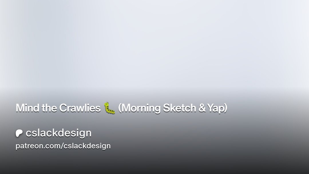 CSlackDesign's tweet card. Get more from cslackdesign on Patreon