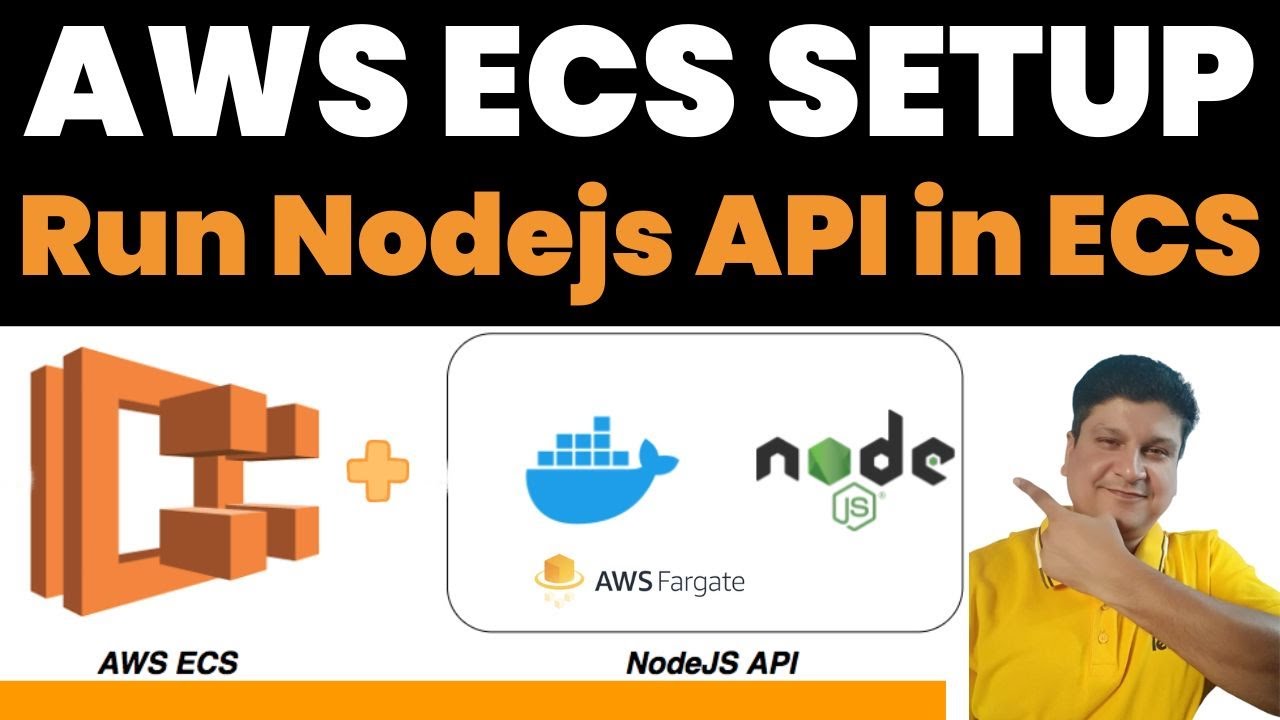 codeonedigest's tweet card. Create Elastic Container Service in AWS | Run Nodejs JavaScript API...
