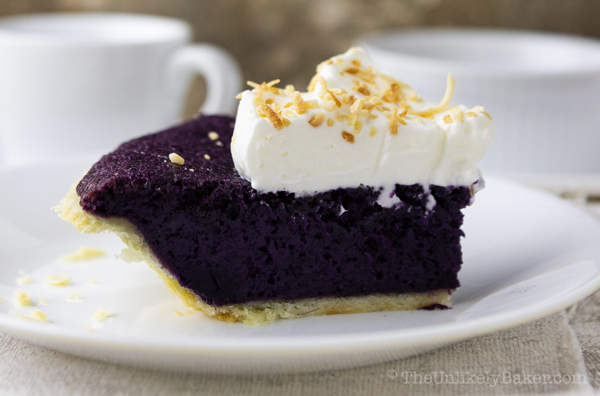 servfromscratch's tweet card. Ube pie is made with a deliciously creamy ube filling and uses a ready-made pie crust for ease and convenience. Perfect for Thanksgiving!