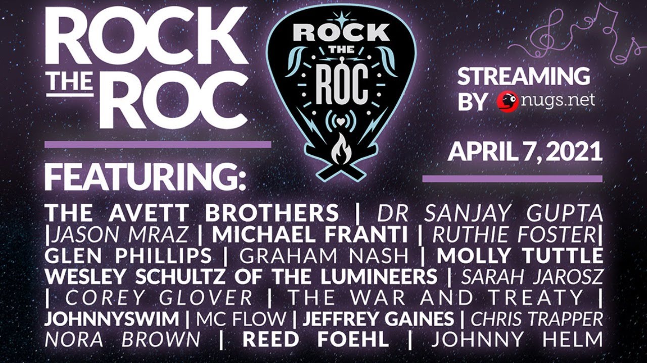 EntourageCS's tweet card. Rock the RoC ft. The Avett Brothers, Jason Mraz, Michael Franti & More