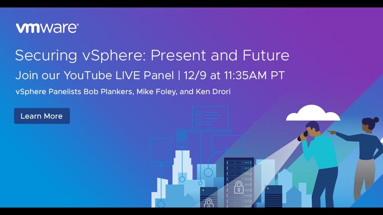 VMwareSecurity's tweet card. Securing vSphere: Present and Future