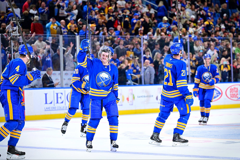 ArmchairGMPod's tweet card. The Buffalo Sabres have flipped the script on their shaky start, winning two straight games , including an eight-goal outburst against the Ottawa Senators and a shutout victory over the back-to-back...