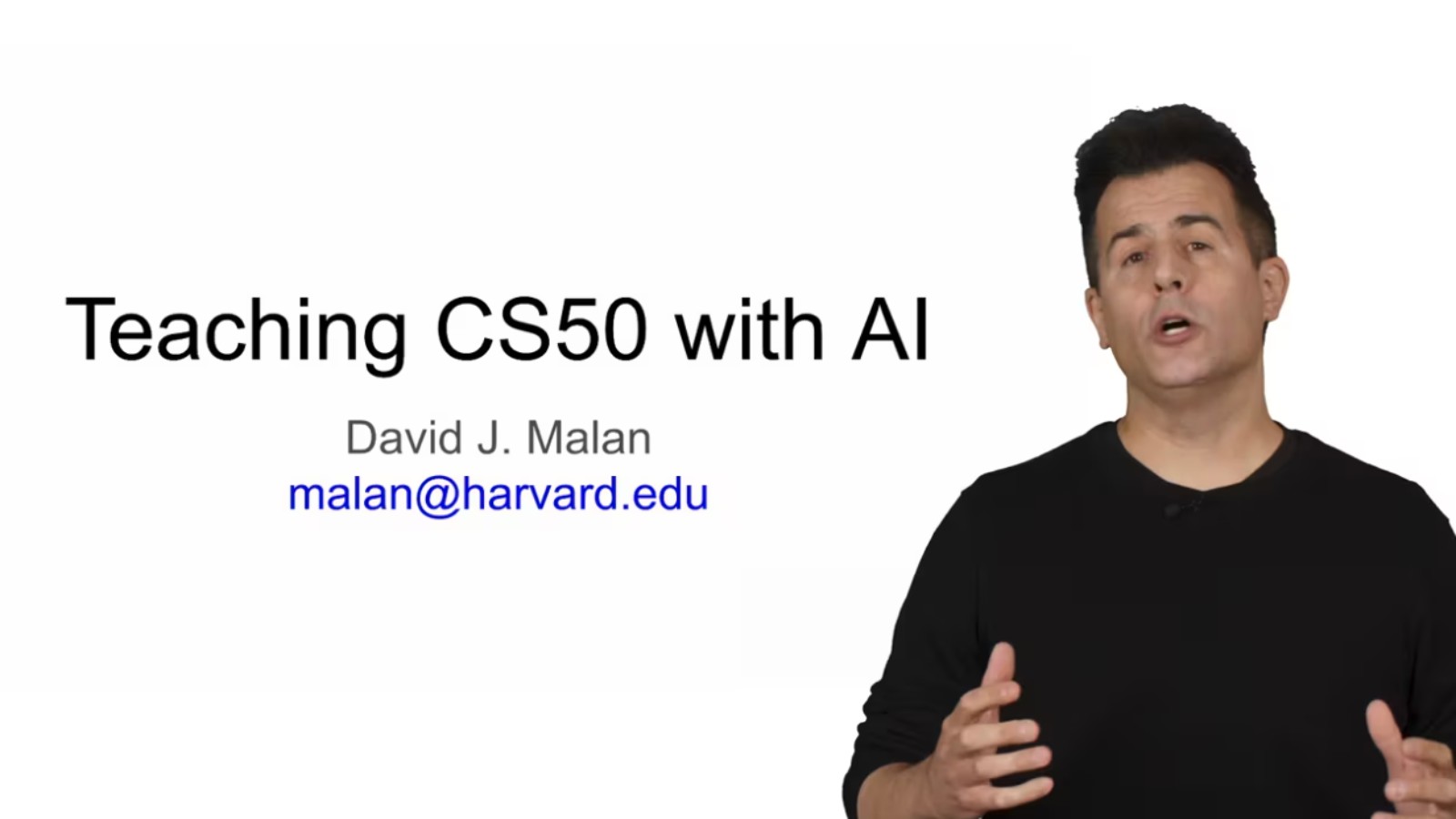 davidjmalan's tweet card. A look at how CS50 has incorporated artificial intelligence (AI), including its new-and-improved rubber duck debugger, and how it has impacted the course already. 🦆 David J. Malan is Gordon McKay...