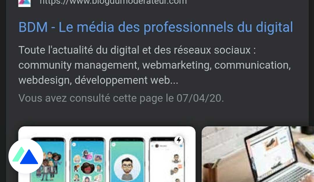 PurposeComWeb's tweet card. Le mode sombre est disponible via l’application Google sur Android et iOS.