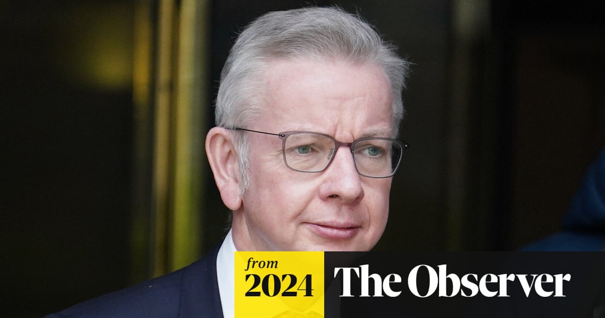 ObserverUK's tweet card. Michael Gove’s policy aimed to create ‘galvanising effect’ on system in England but led to rise in divisions