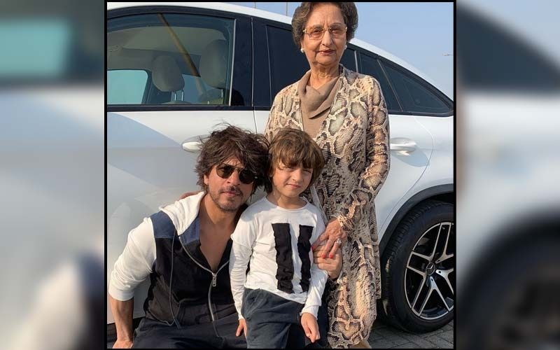 Spotboye's tweet card. Shah Rukh Khan's birthday wish to his mother-in-law is super cute. The actor recently took to his micro-blogging site to share an adorable photo of himself with his little munchkin AbRam and mother...