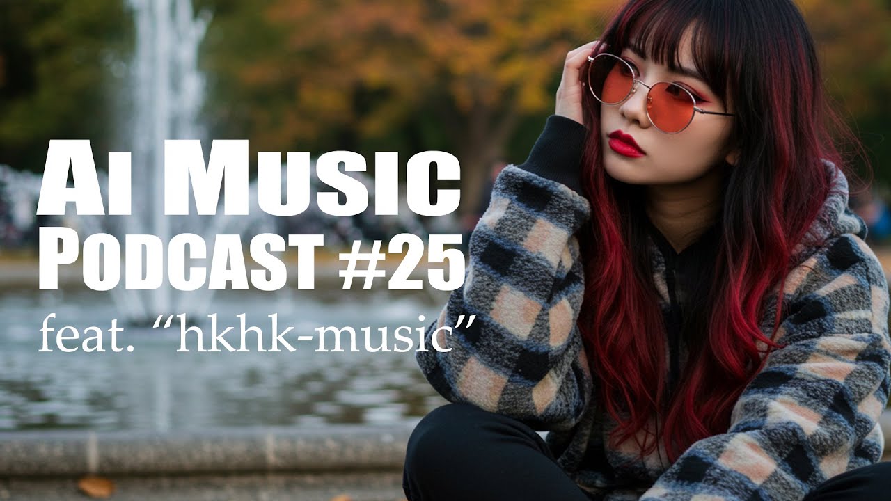 hkhkmusic's tweet card. 【AI MUSIC】Podcast #25 feat.hkhk-music