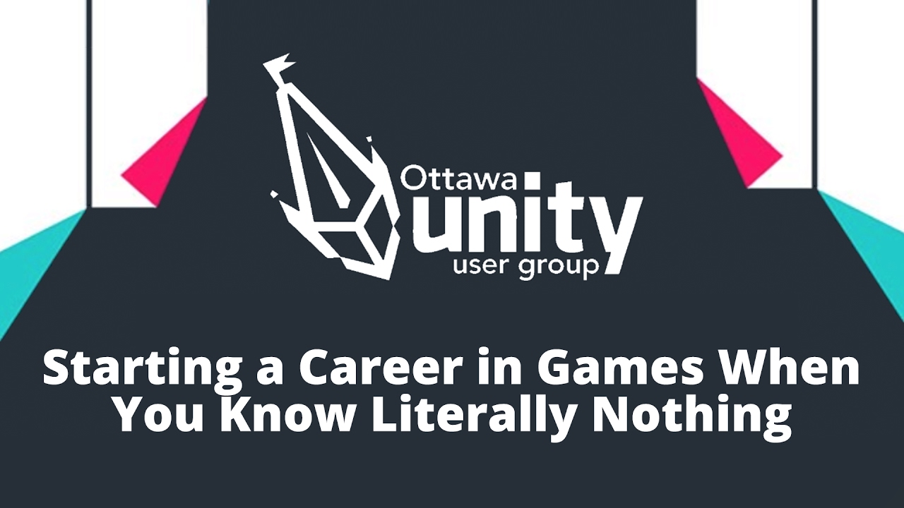 OttawaUnityUG's tweet card. [OUUG] - Mike Mood - Starting a Career In Games