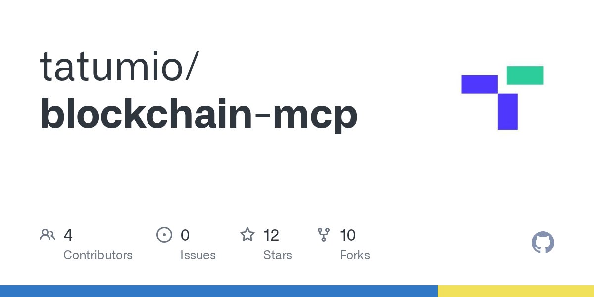 tatum_io's tweet card. Contribute to tatumio/blockchain-mcp development by creating an account on GitHub.