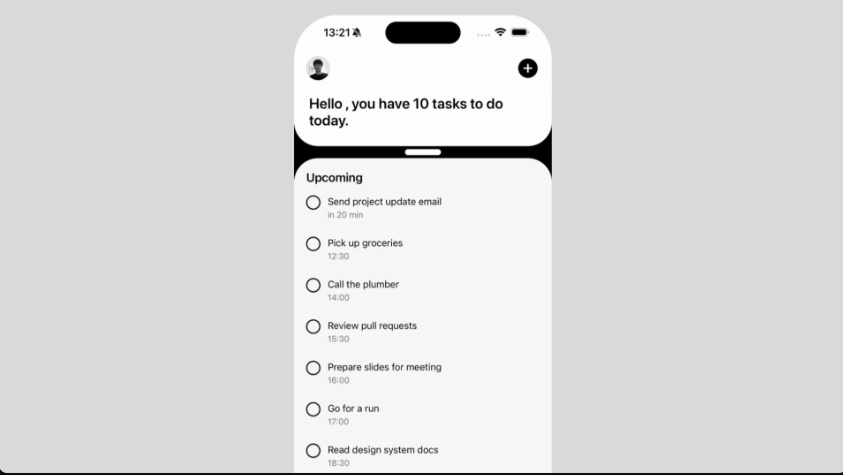 rncomponents's tweet card. In modern mobile UI, creating dynamic and responsive layouts is key to a great user experience. Static screens can feel rigid, but layouts that respond to user