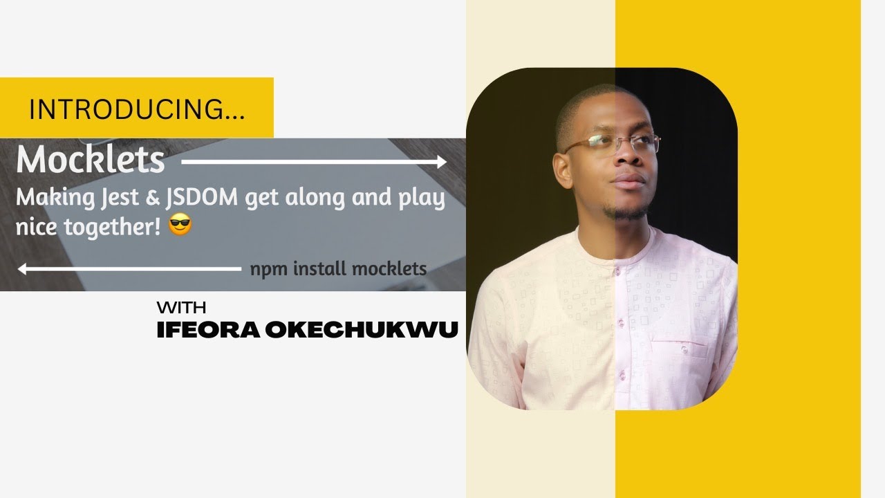 isocroft's tweet card. Introducing Mocklets - Getting Jest & JSDOM to play nice!