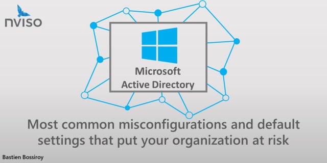 NVISO_Labs's tweet card. Introduction In this blog post, we will go over the most recurring (and critical) findings that we discovered when auditing the Active Directory environment of different companies, explain why thes…
