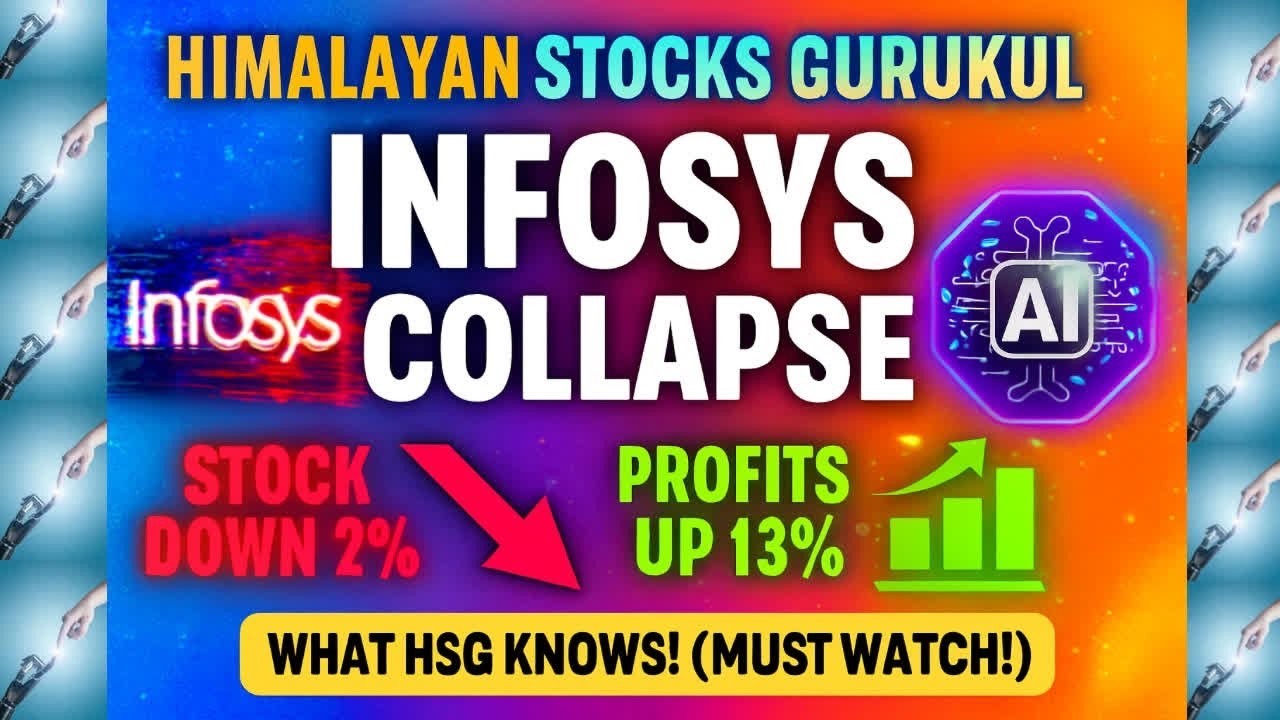 AjayPrashar3's tweet card. INFOSYS COLLAPSE: Profits Up 13%, Stock Down 2% - What HSG Knows!
