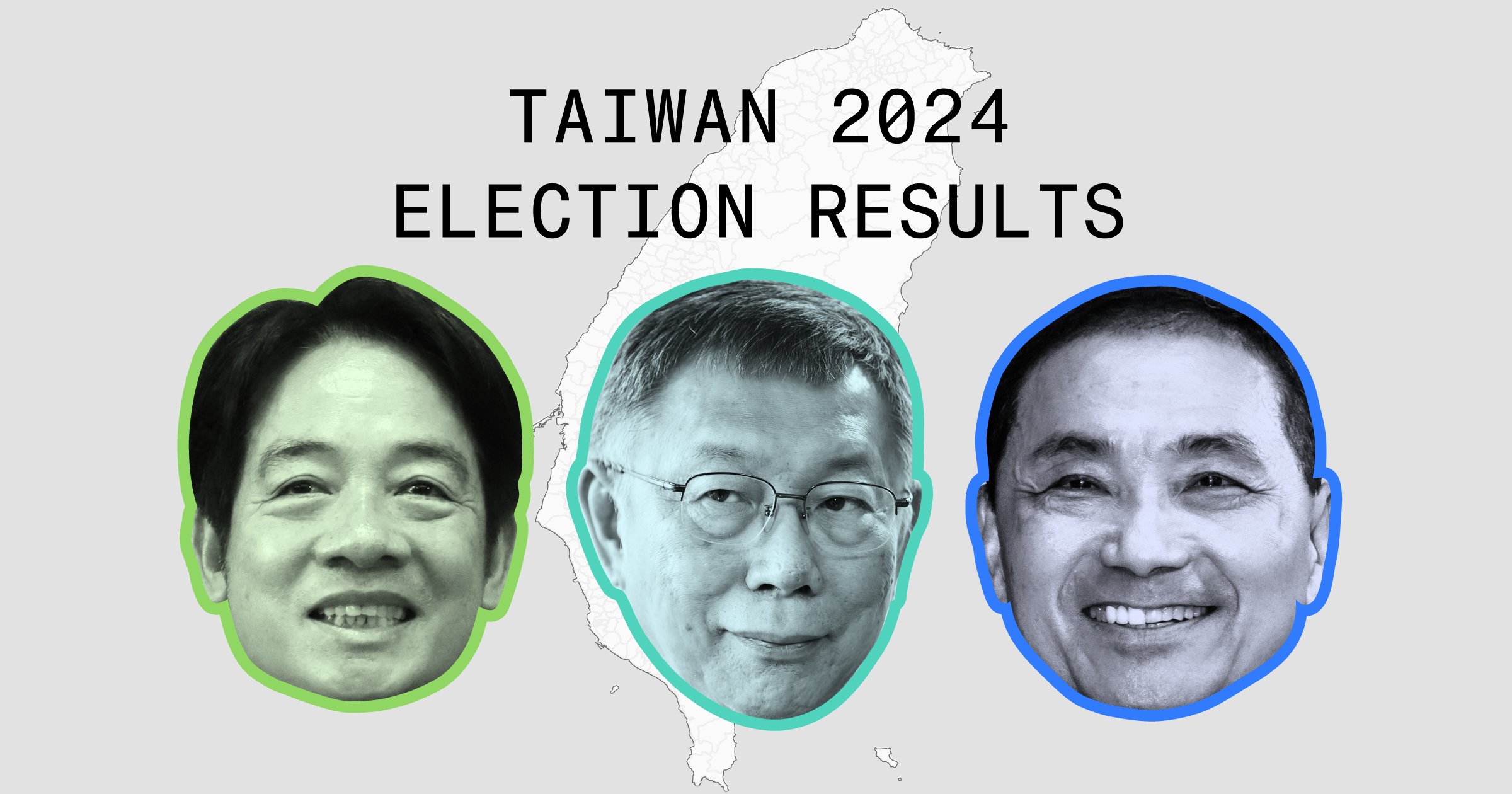 BBGVisualData's tweet card. See the results of Taiwan’s presidential election