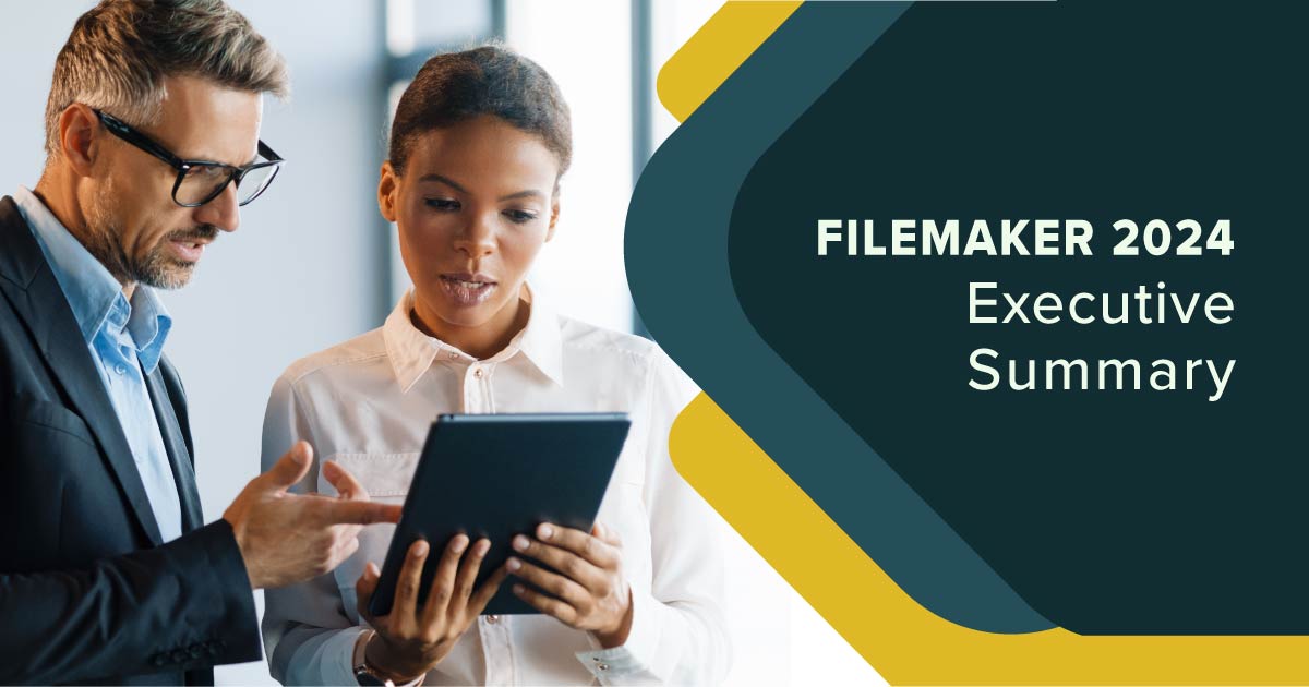 soliantconsult's tweet card. FileMaker 2024 (know to the developer world as FileMaker 21.0.1) has arrived. Get a technical overview from our consulting team here.