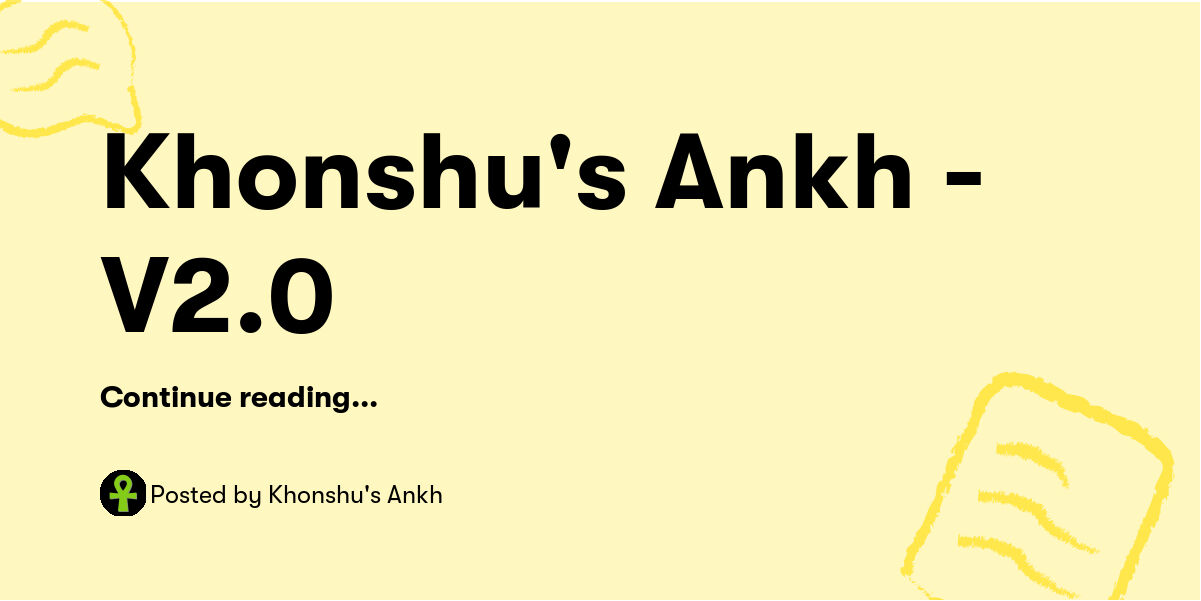 mcocankh's tweet card. Post by Khonshu's Ankh