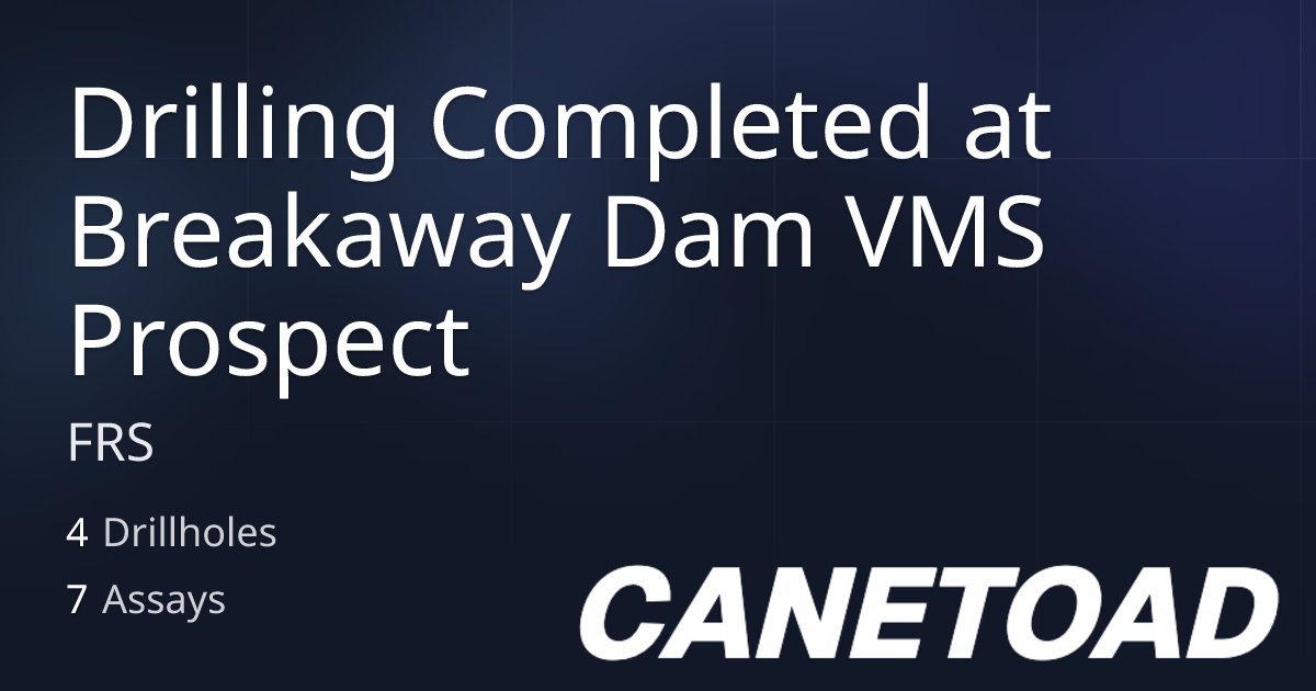 TerryCanetoad's tweet card. Drilling report from FRS published on 2025-11-18.