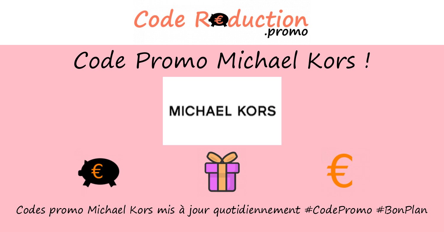 CodeRed_Promo's tweet card. ᐅ Trouvez un code promo Michael Kors valide ⭐ Obtenez des réductions exclusives en utilisant un ❤❤❤ code promo Michael Kors ❤❤❤ Novembre 2025