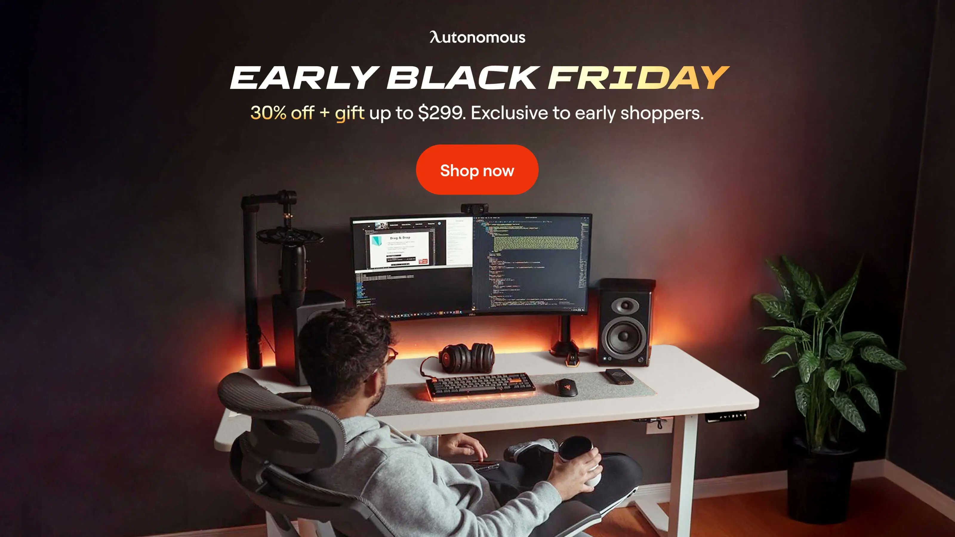 NDesignWebs's tweet card. Score Black Friday deals on Autonomous ergonomic chairs, standing desks, and office essentials. Limited-time early savings before the main event.