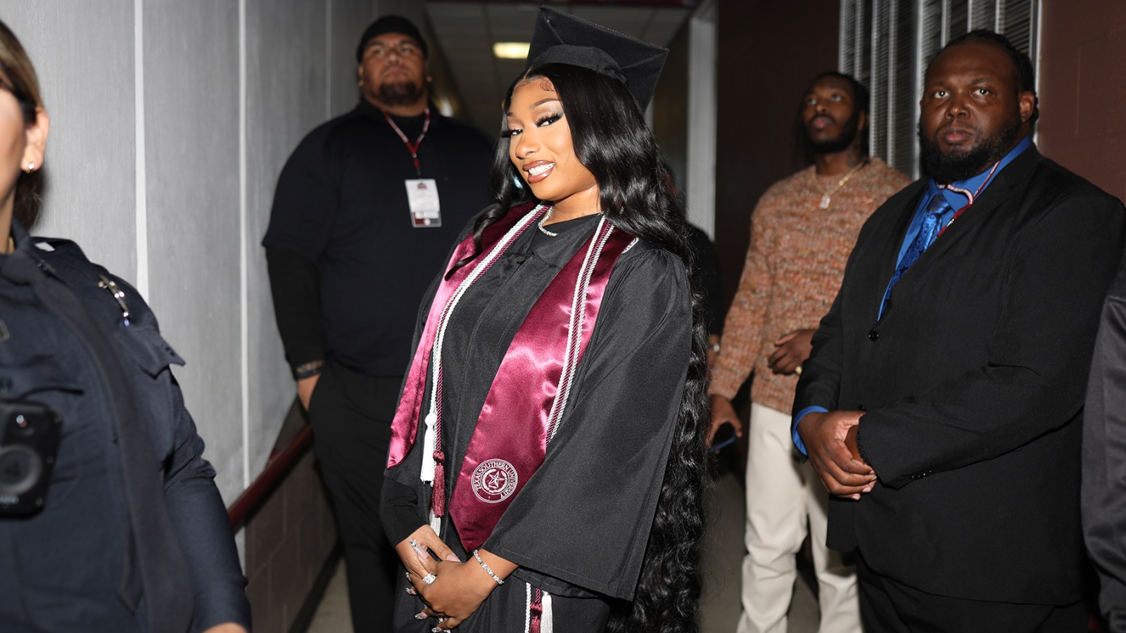 BIGWORDSdotCOM's tweet card. Megan Thee Stallion became Megan Thee Graduate as the rapper received her degree in health administration at Texas Southern University.