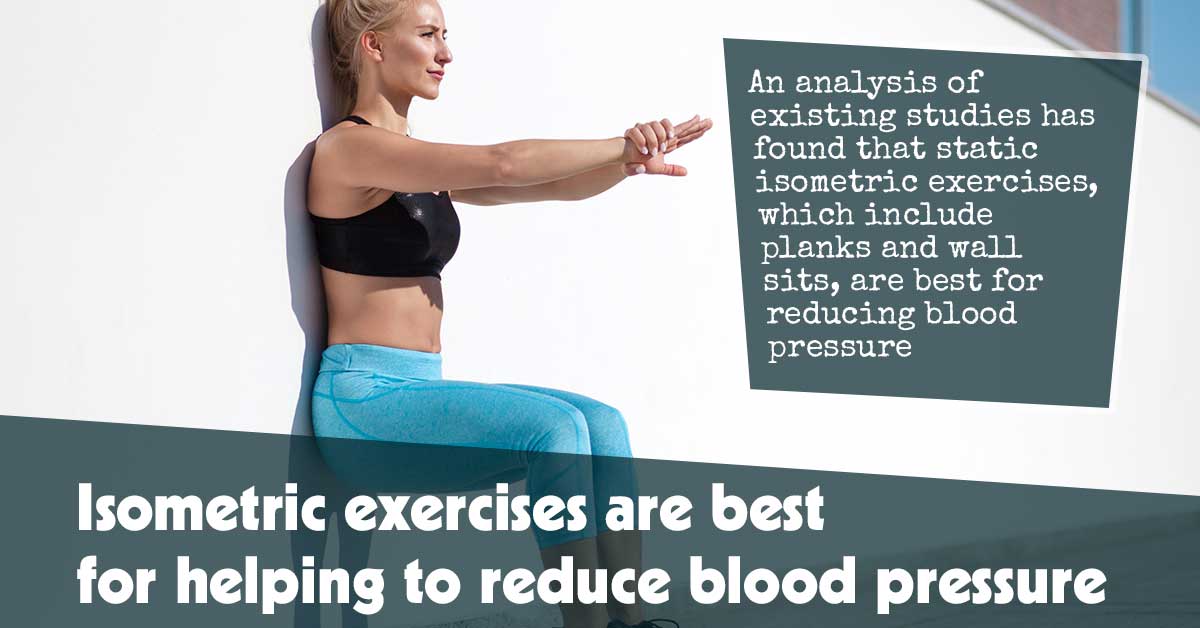 CotswoldAcademy's tweet card. An analysis of existing studies has found that static isometric exercises, which include planks and wall sits, are best for reducing blood pressure