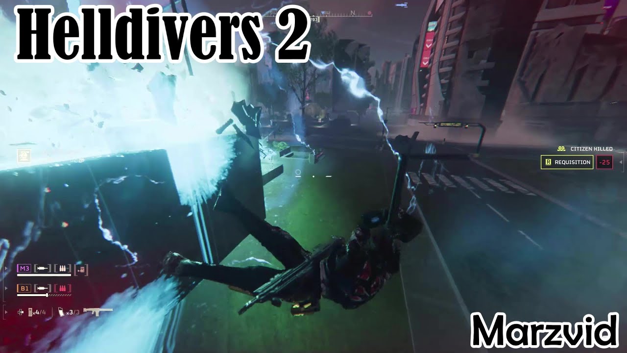 marzvid's tweet card. Helldivers 2 Illuminate Mother ship must be taking down