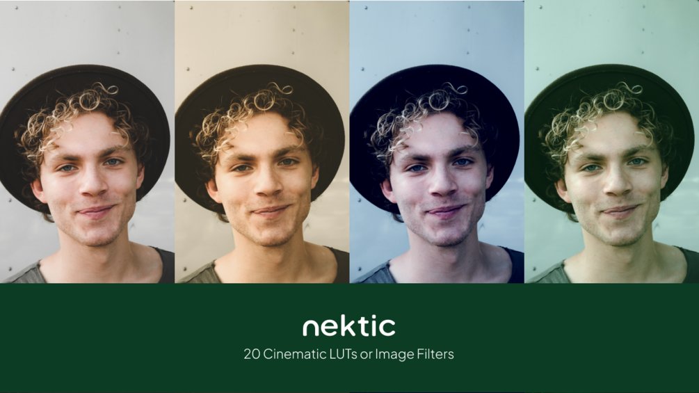 nekticdesign's tweet card. Step into a realm of limitless creativity with our collection of 20 awe-inspiring LUTs (Lookup Tables) or image filters, now available to you absolutely free of charge. These meticulously crafted t...