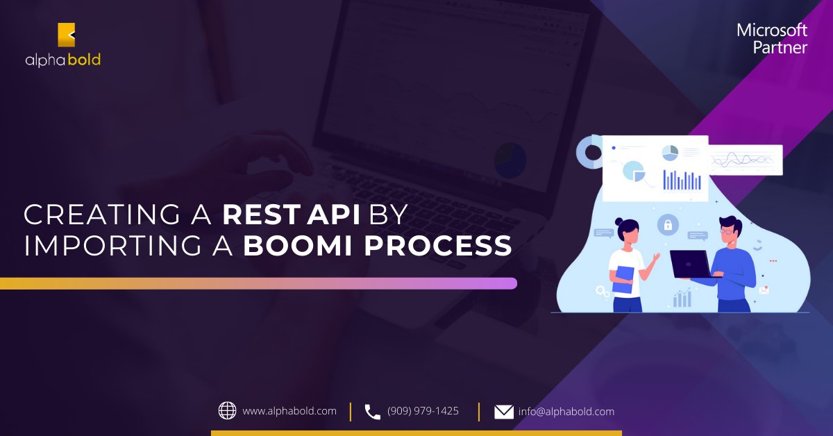 AlphaboldInc's tweet card. Step-by-step guide to build a REST API in Boomi by importing an existing process. Learn endpoint setup, deployment, and testing with practical steps.
