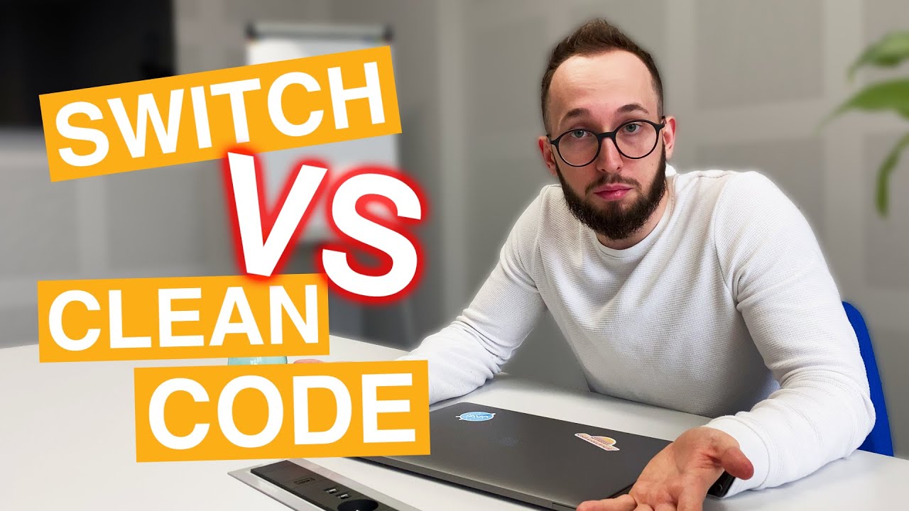code_bait's tweet card. SWITCH vs. CLEAN CODE