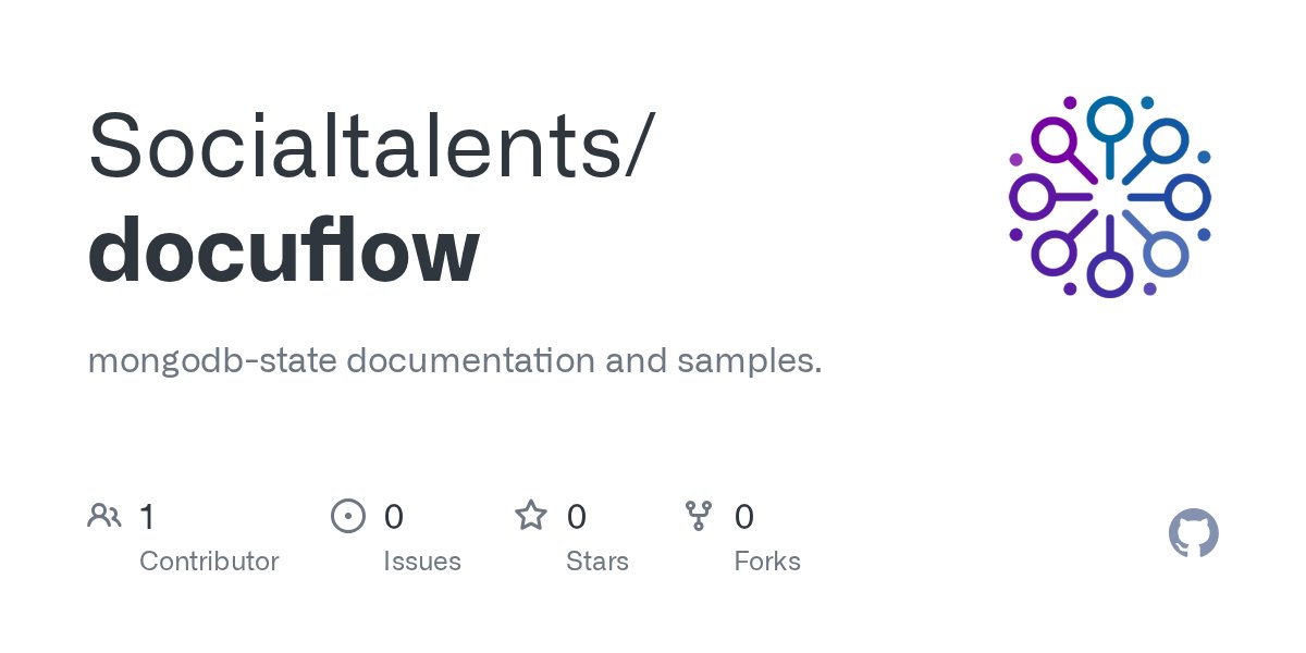 SergiyOsypchuk's tweet card. mongodb-state documentation and samples. Contribute to Socialtalents/docuflow development by creating an account on GitHub.