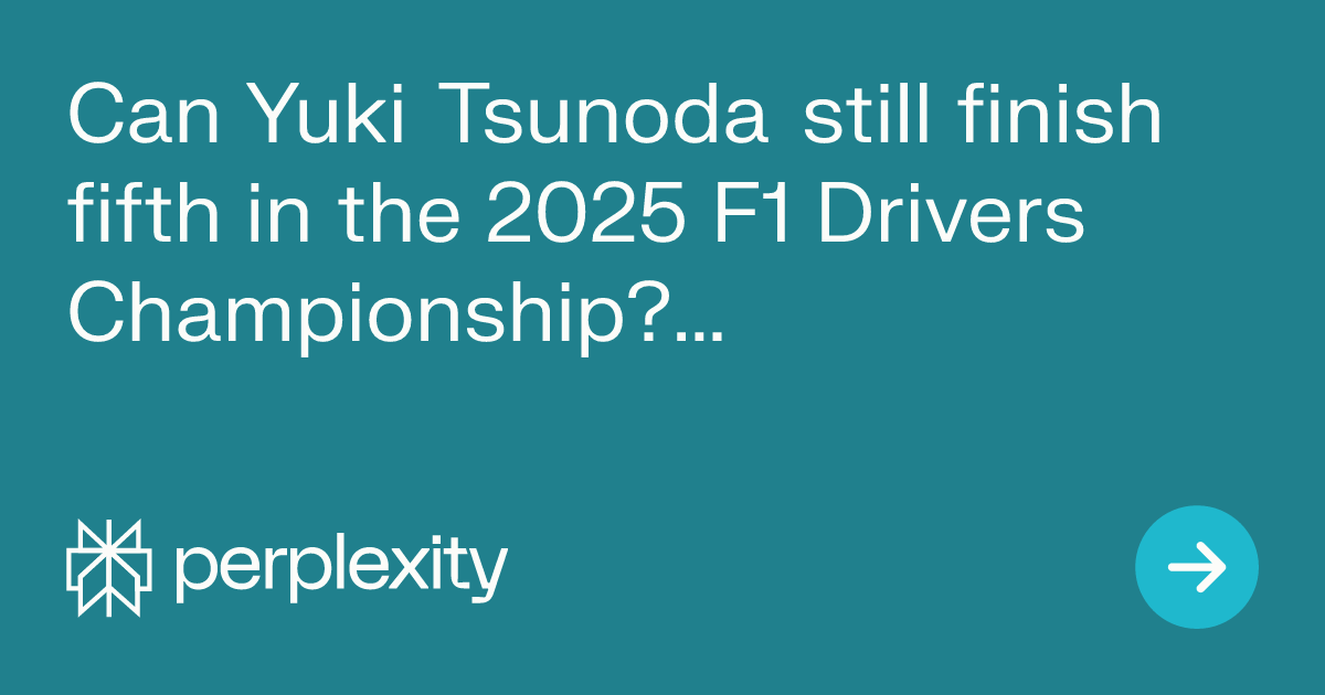 PredictedLabs's tweet card. Yuki Tsunoda is currently 16th in the 2025 F1 Drivers Championship with 28 points. The fifth position in the championship is held by Charles Leclerc with 192...