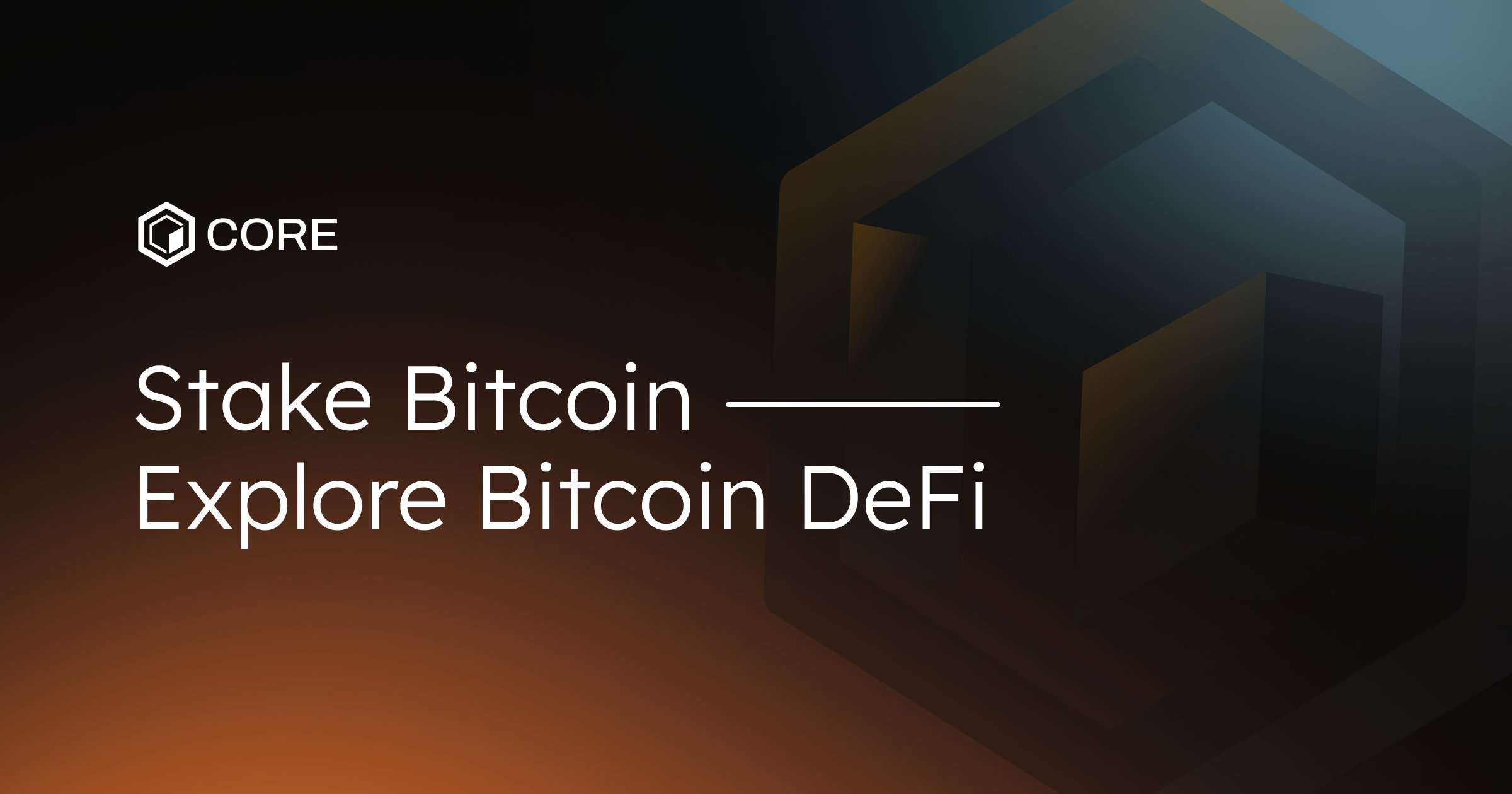 Coredao_Org's tweet card. The Core blockchain is where Bitcoin meets yield, DeFi, and high TPS — live now as the Proof of Stake Layer for Bitcoin.