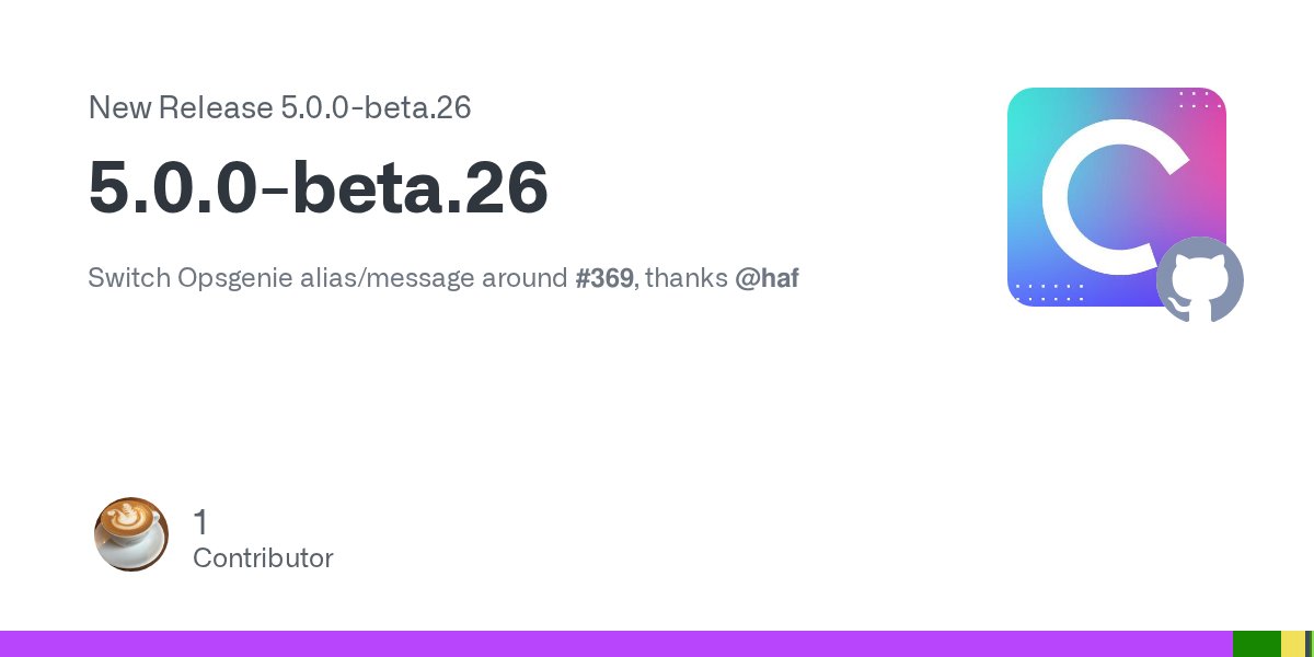 logarylib's tweet card. Switch Opsgenie alias/message around #369, thanks @haf