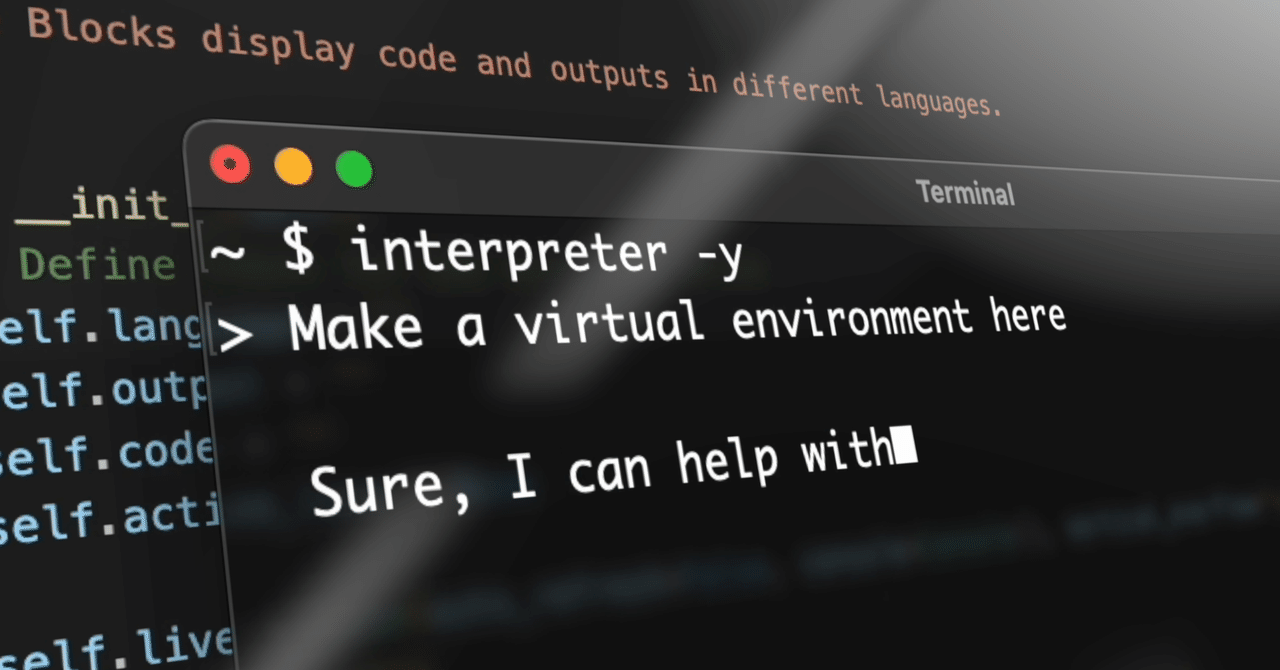 itnavi2022's tweet card. Open Interpreterは、ChatGPTのAdvanced Data Analysis（旧Code Interpreter）と同様の機能をローカル環境で動かせるオープンソースのツールです。 自然言語でのプログラミングを実現し、Python、Javascript、Shellなどの言語に対応しています。また、データ分析、ネットアクセス、テキスト、画像、動画などの編集ができます。...