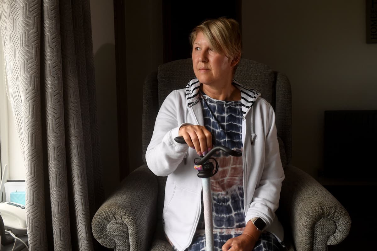 VIBUK_Official's tweet card. Kerry Hurt, from Sheffield, was in perfect health before she had the Astrazeneca vaccine on April 1 2021.