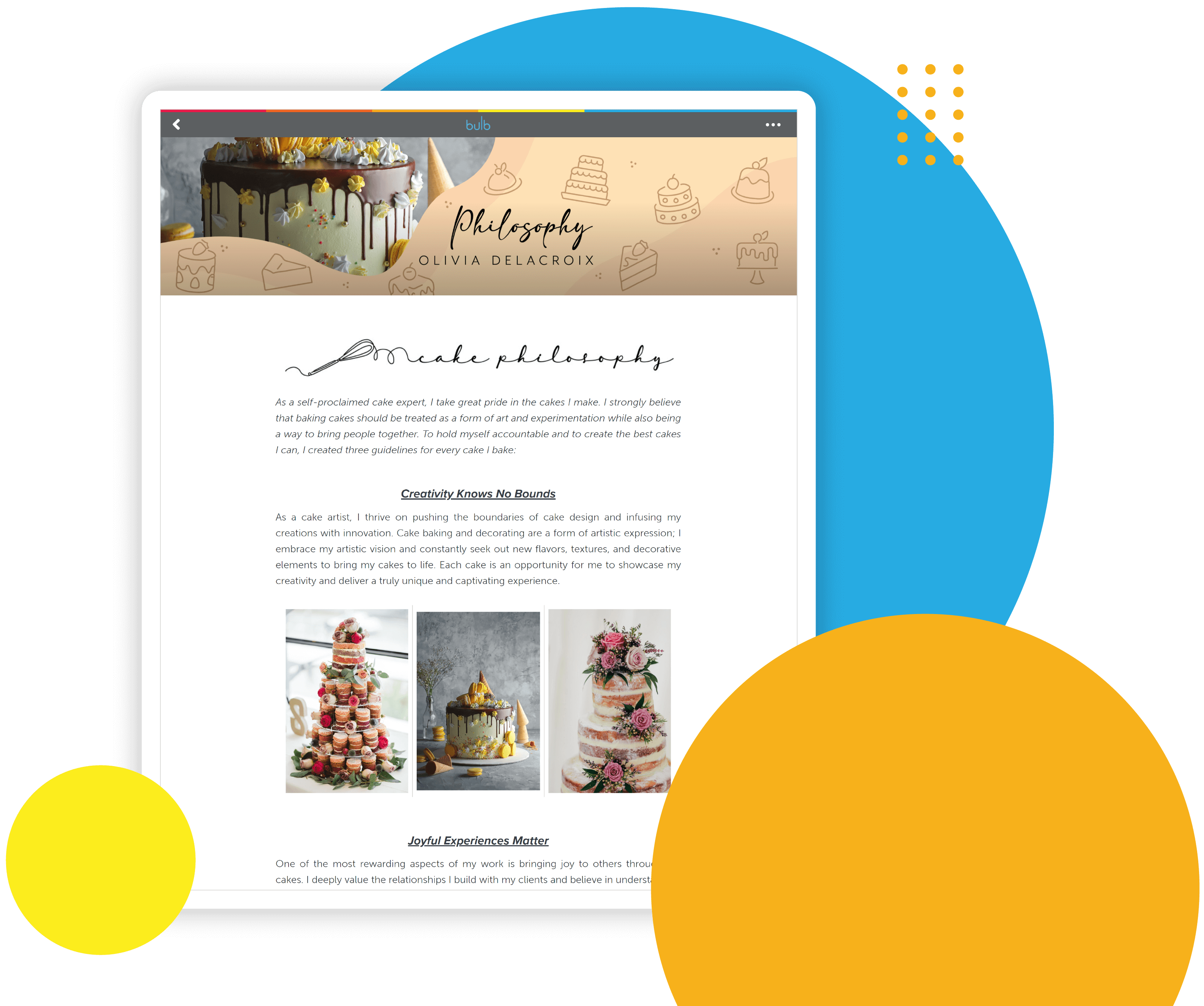 cdevitt's tweet card. bulb lets you showcase your skills and experience with a beautifully simple digital portfolio. Try it free - keep it for life.