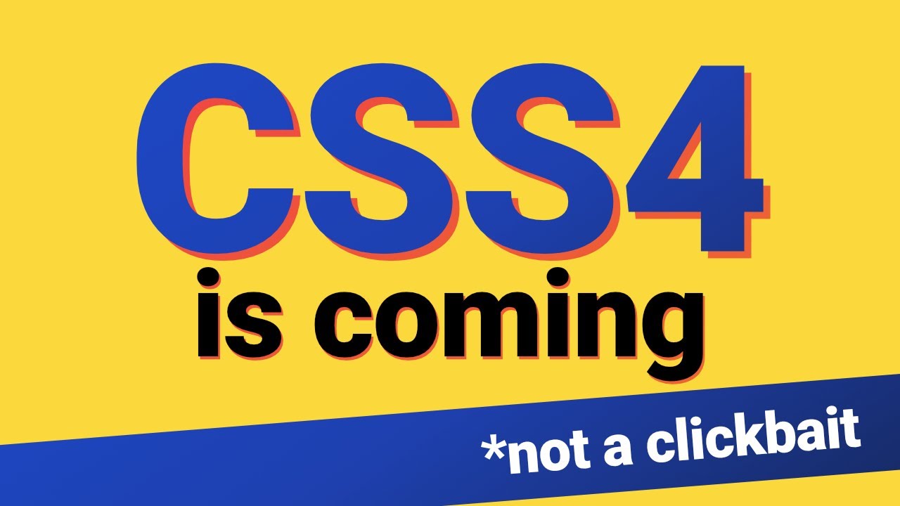 CSSWeekly's tweet card. A look at the current state of CSS development, with a detailed explanation of why CSS4 is coming even though we were told that it will never happen, what it...