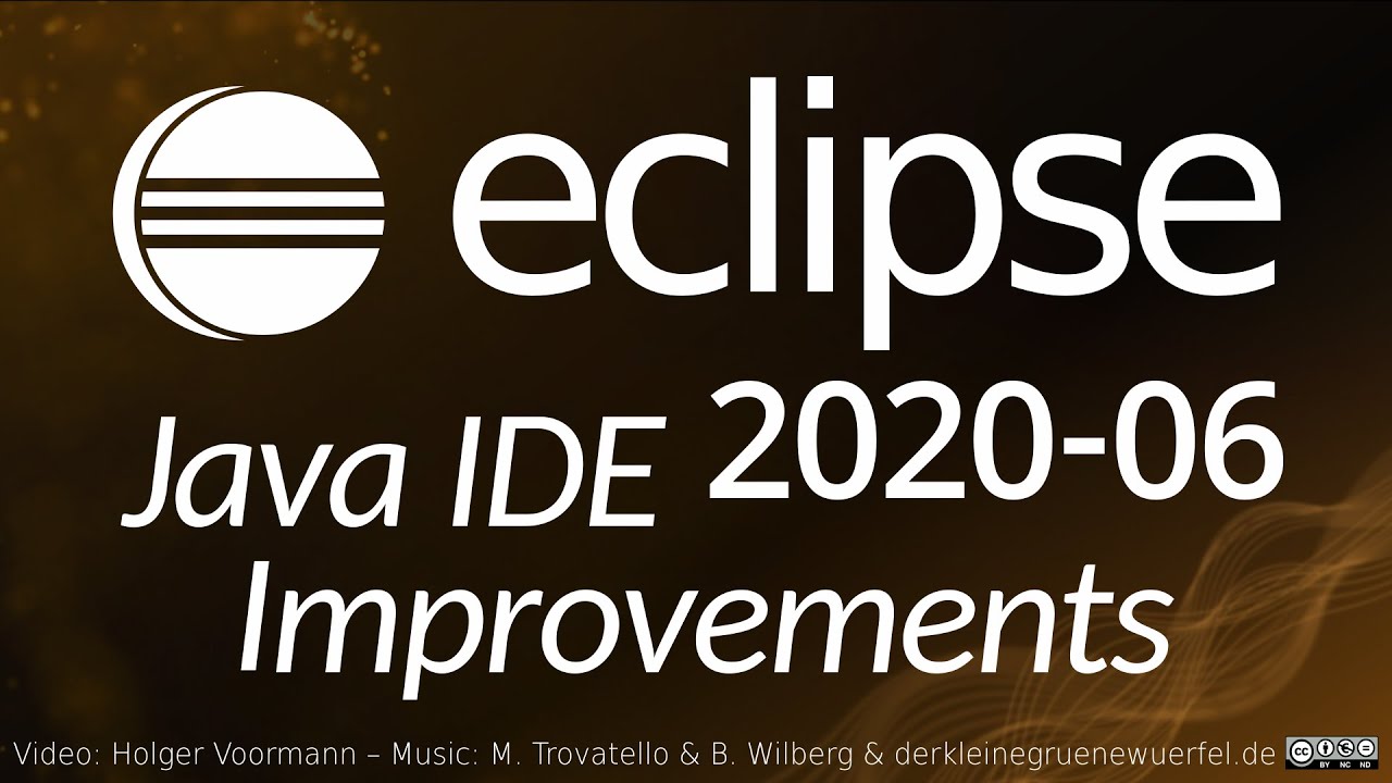 EclipseJavaIDE's tweet card. Eclipse 2020-06 Java IDE Improvements (including Git and general...