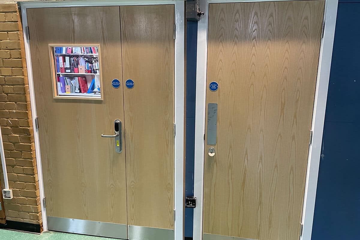 ProjaxInteriors's tweet card. The client needed us to supply and fit new FD30 fire door sets. FD30 fire doors are fire resistant up to a minimum of 30 minutes.